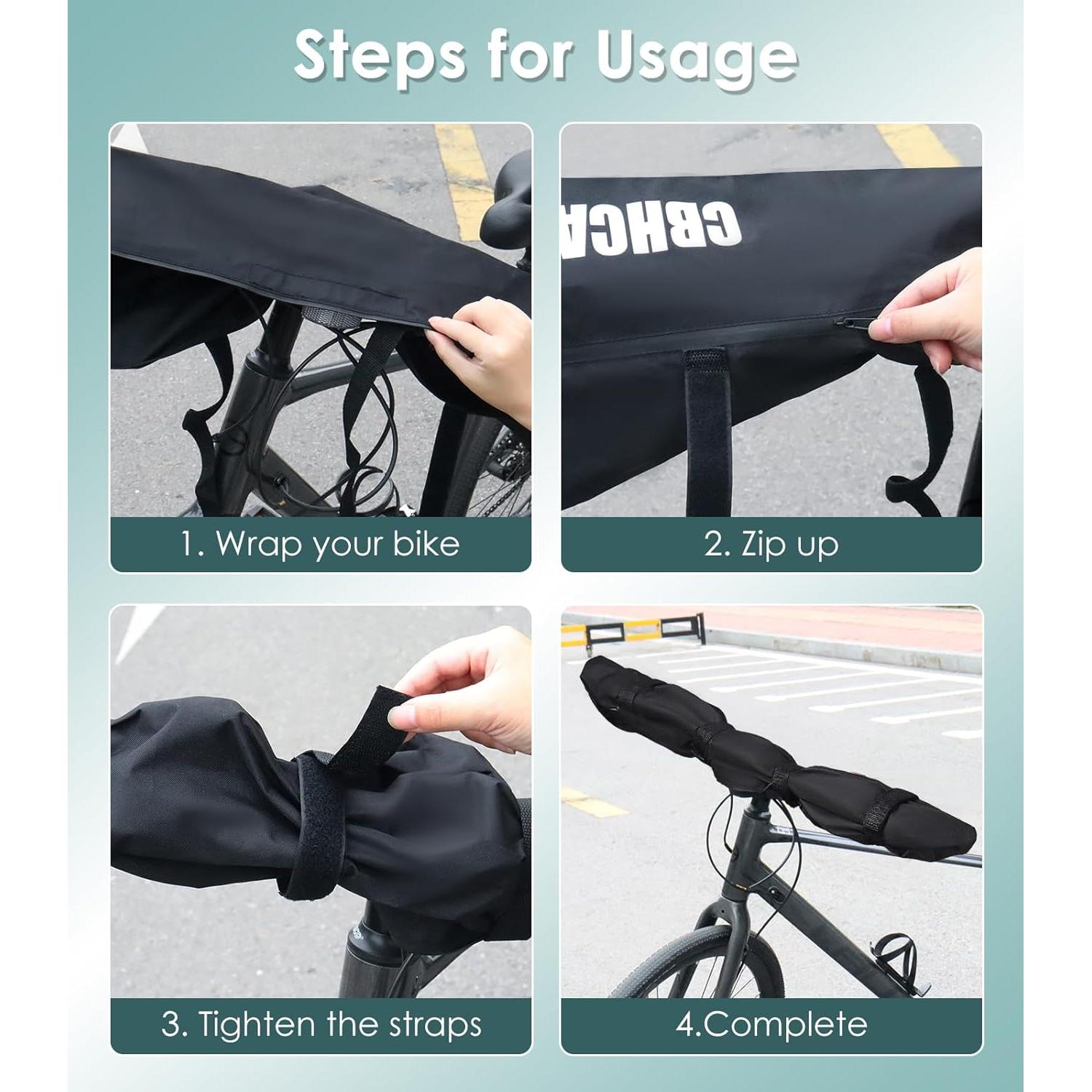 Cubierta de Manillar de Bicicleta CBHCARCAR 91x23 cm Impermeable