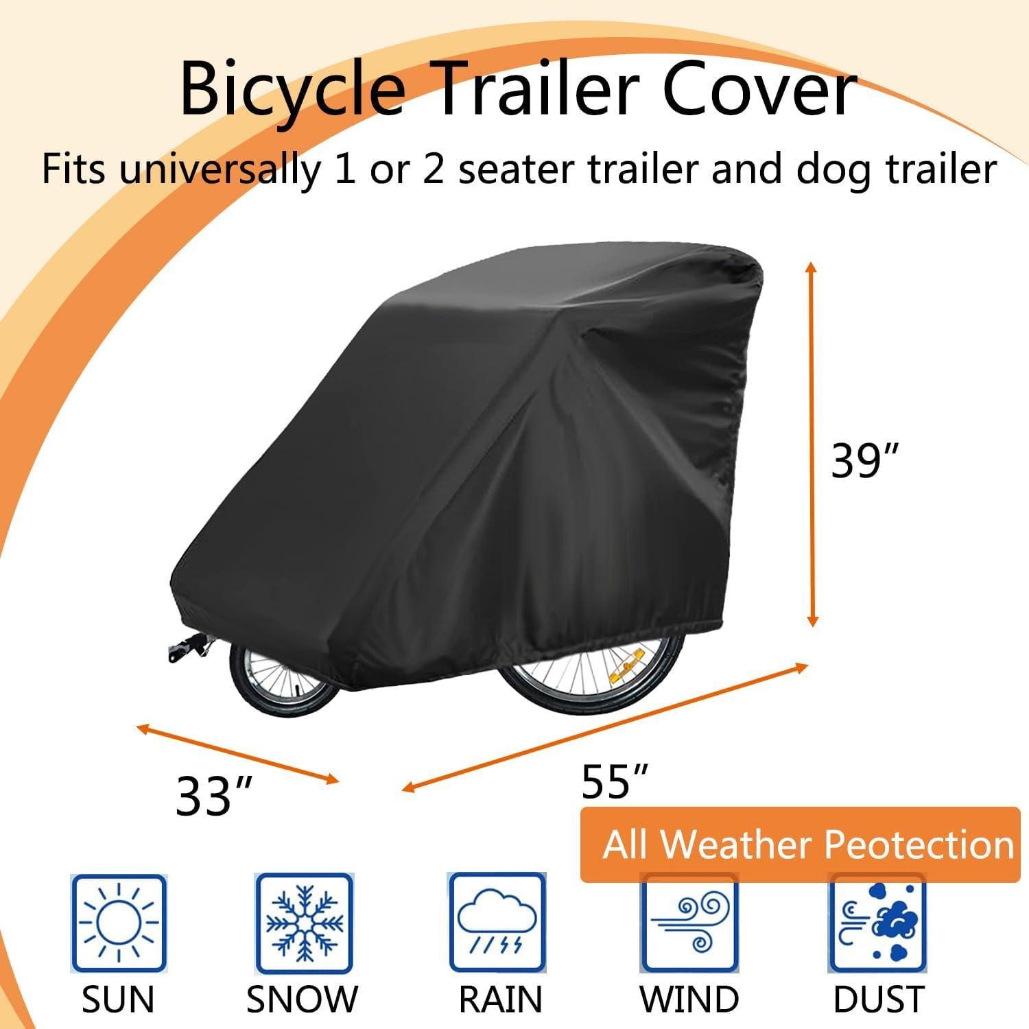Cubierta Impermeable para Remolque de Bicicleta Sqodok 139.7x83.8cm