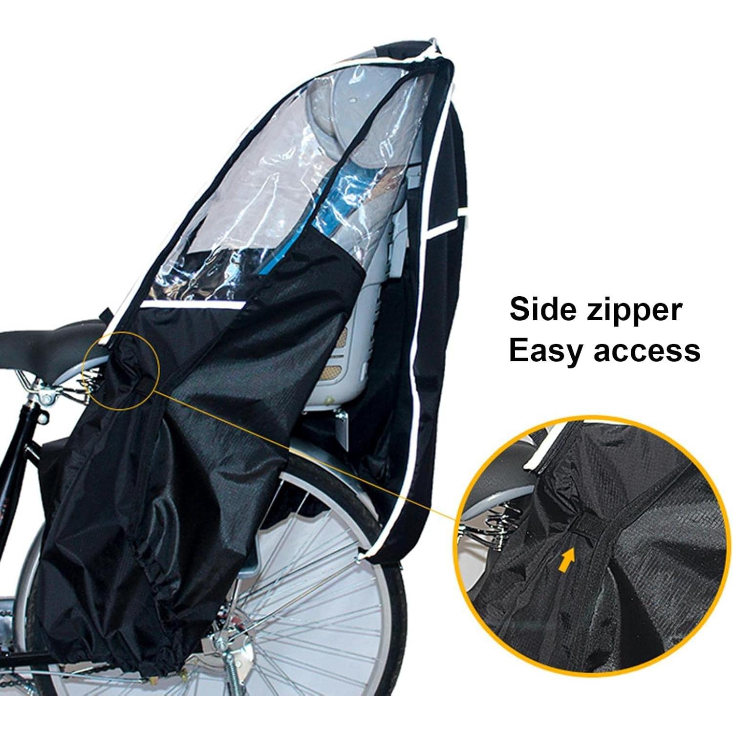 Cubierta Impermeable para Asiento Infantil Bi-ke - Negro