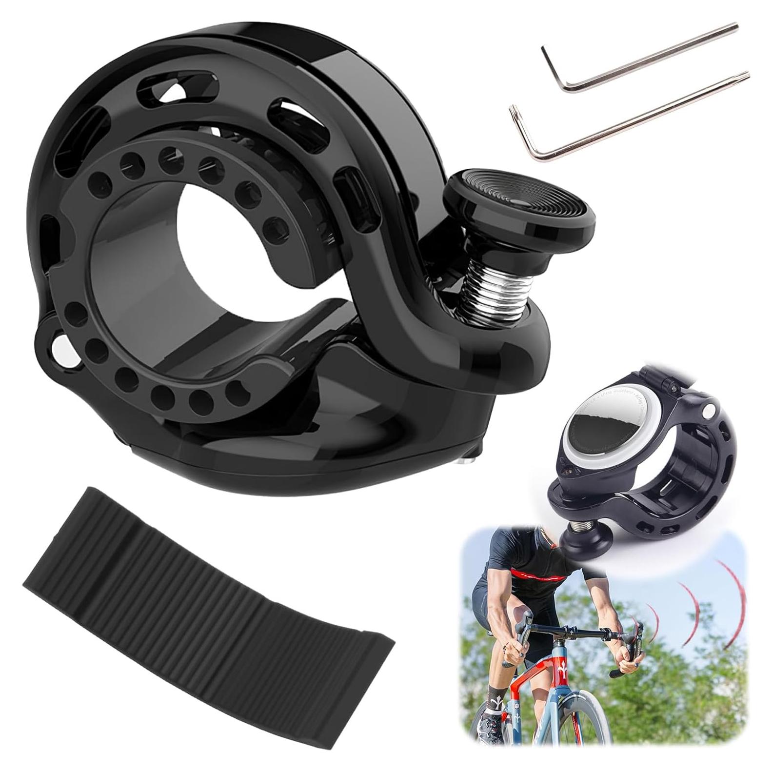 Campana de Bicicleta EBQOSK con Soporte para AirTag - Resistente al Agua