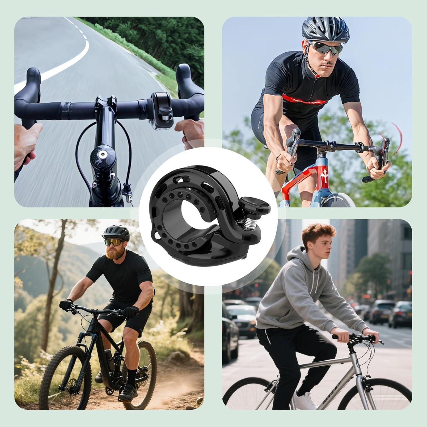 Campana de Bicicleta EBQOSK con Soporte para AirTag - Resistente al Agua