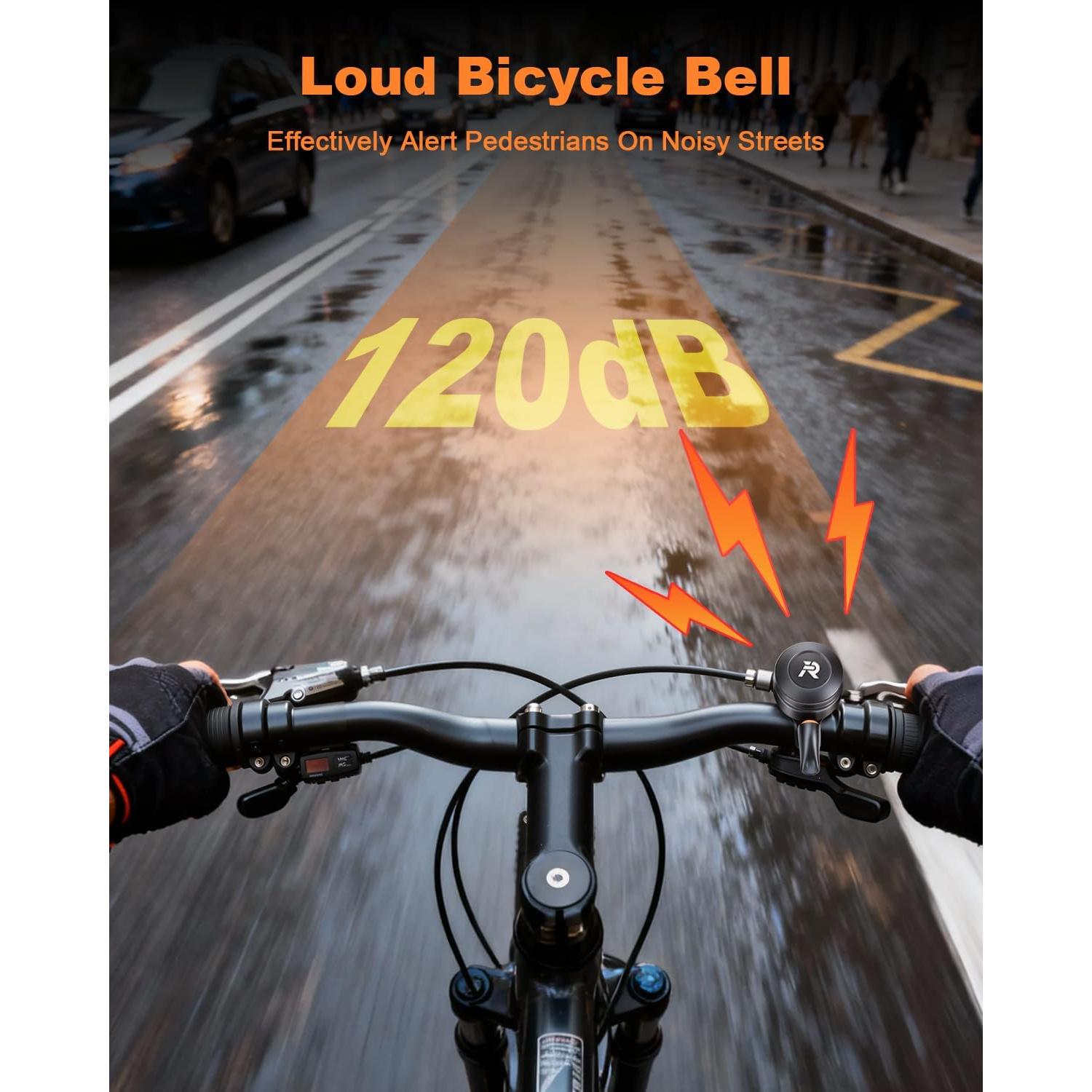 Timbre de Bicicleta YBLNTEK Anti-Robo 120dB Impermeable