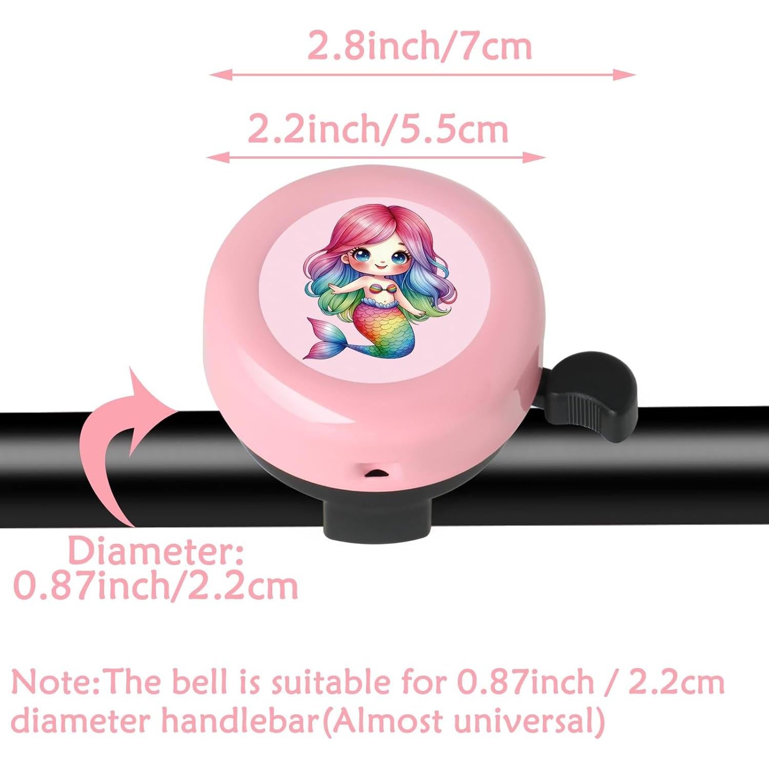 Timbre de bicicleta rosa Dankeler modelo PinkBell-Sirena