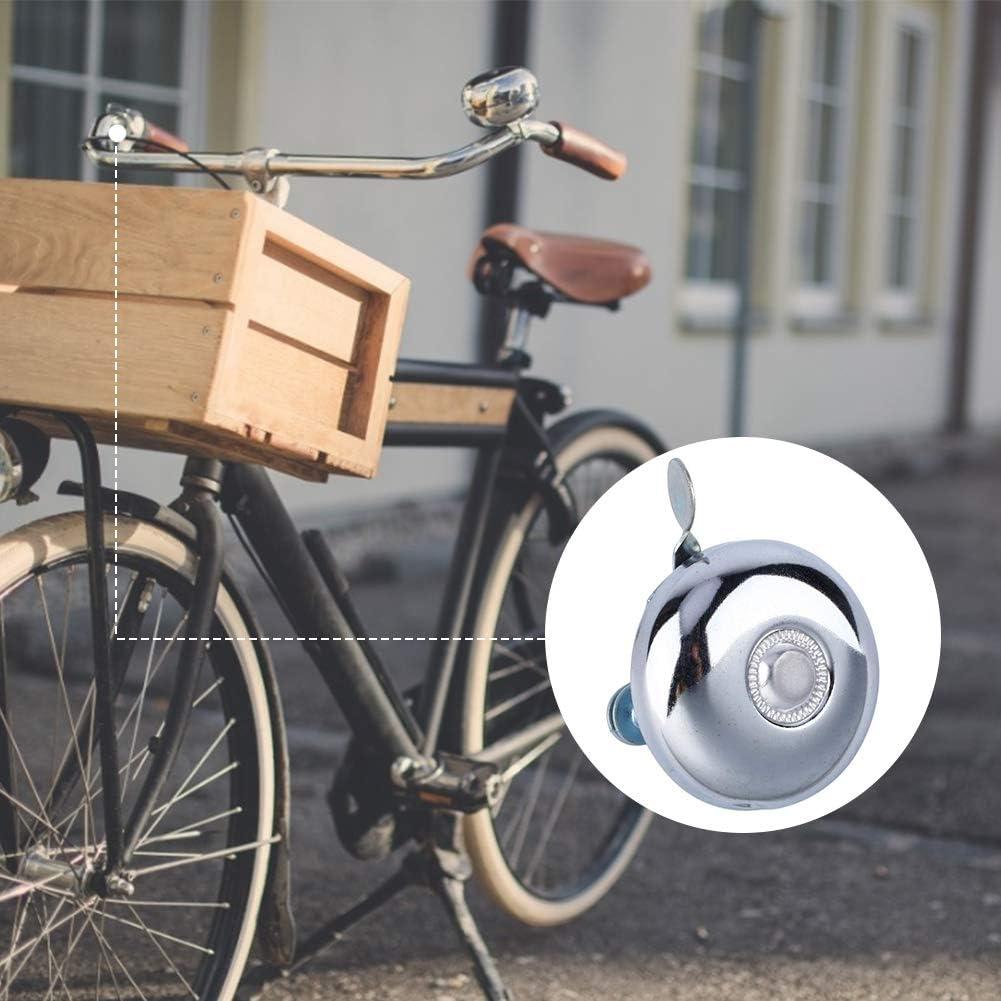 Timbre Retro de Metal Alomejor para Manillar de Bicicleta