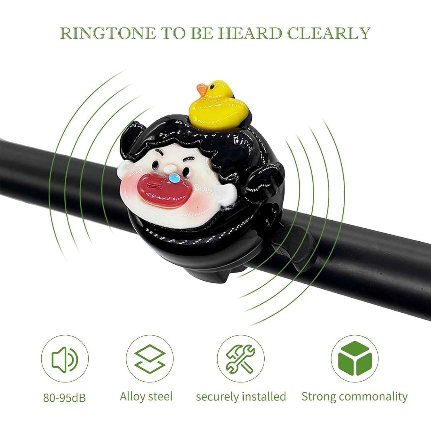 Timbre de bicicleta Collyon HS-zxcl negro, sonido fuerte