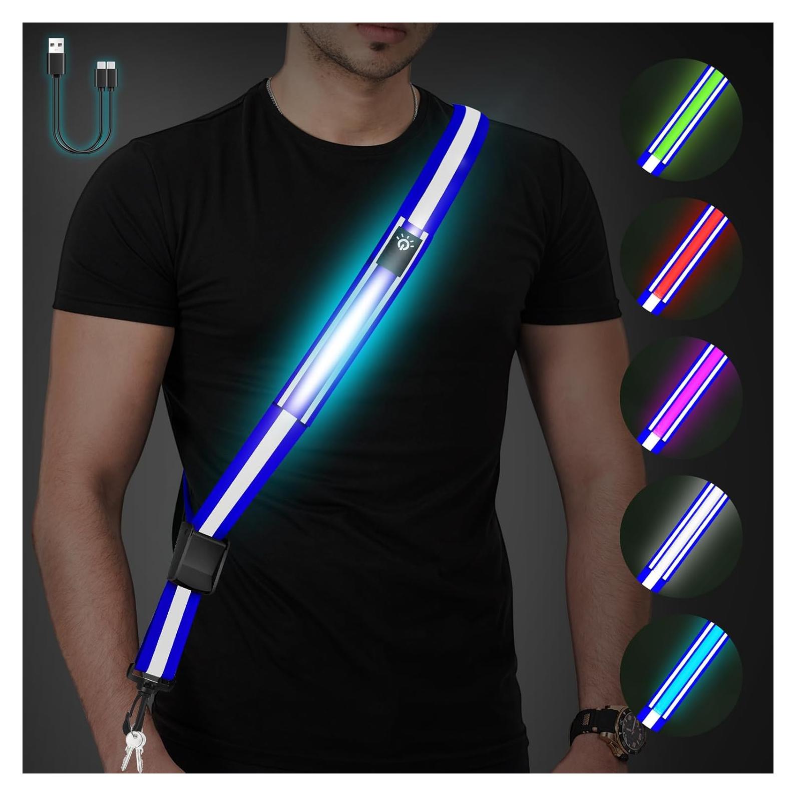 Cinturón Reflectante LED Fitense - 5 Colores y 3 Modos