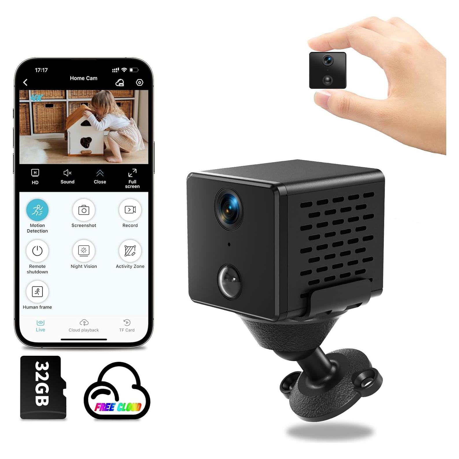 Cámara Espía Oculta Beturnown 4K HD WiFi 32GB