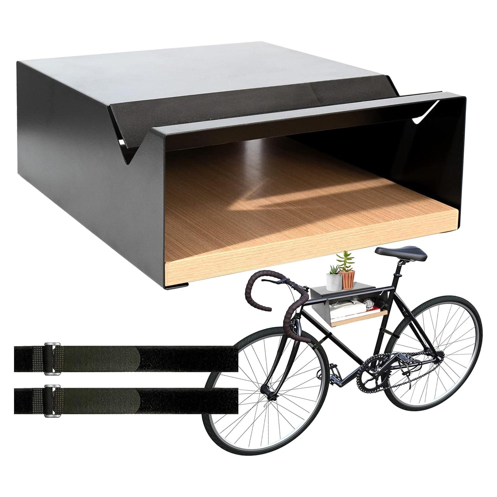 Soporte de Pared para Bicicleta MOSHAY S-Rack Aluminio y Madera