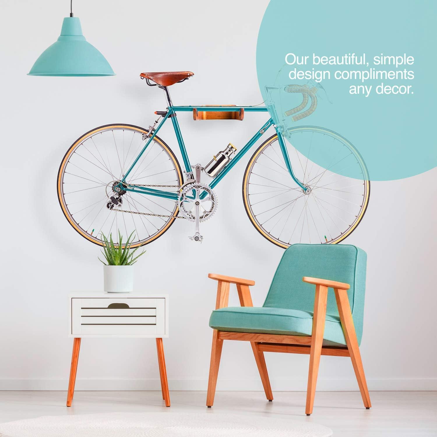 Soporte de Pared para Bicicleta WOKK - Madera Ingenierizada, 18 kg