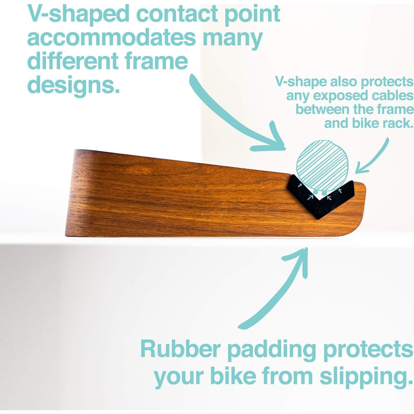 Soporte de Pared para Bicicleta WOKK - Madera Ingenierizada, 18 kg