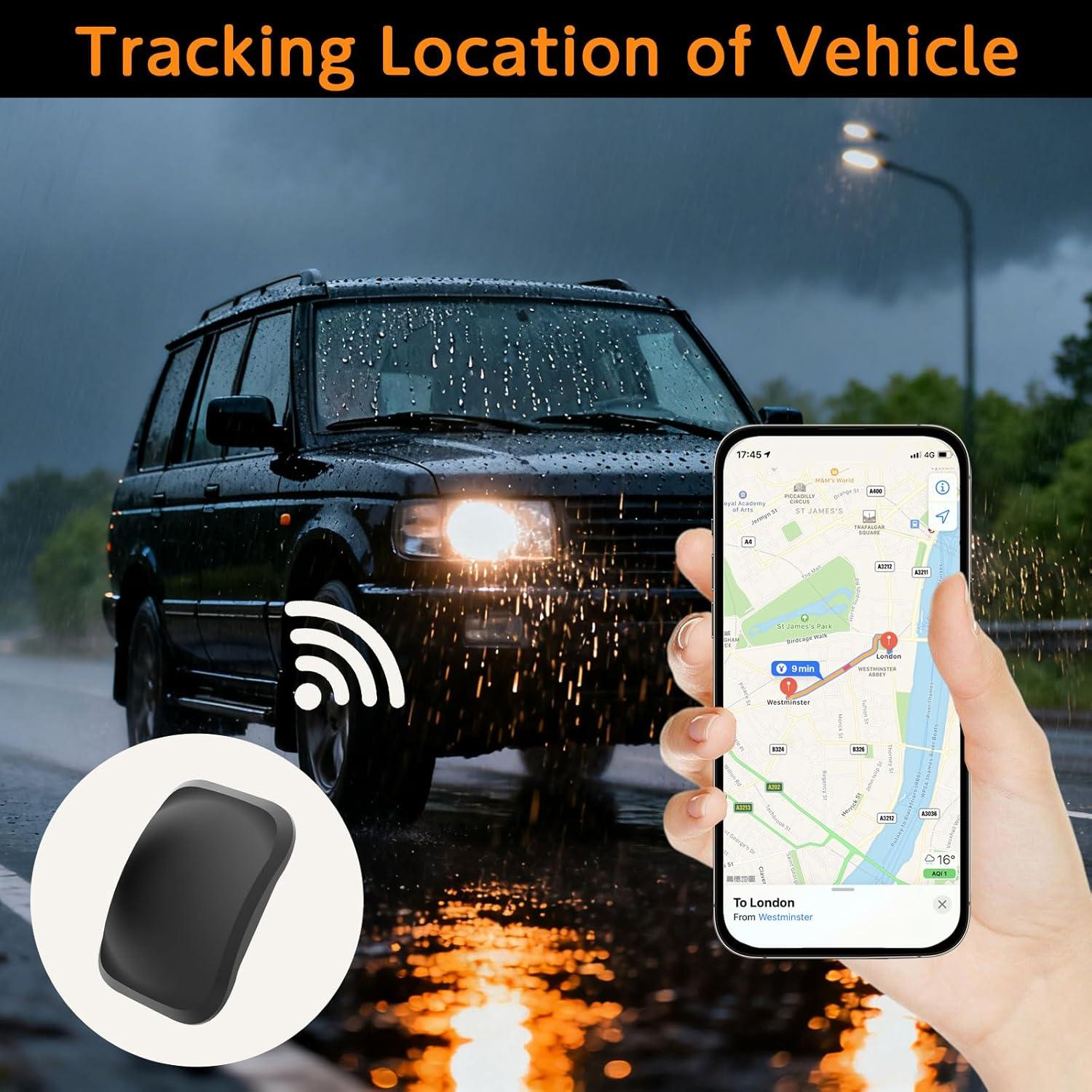 Rastreador GPS Magnético Impermeable JNLIK para Vehículos