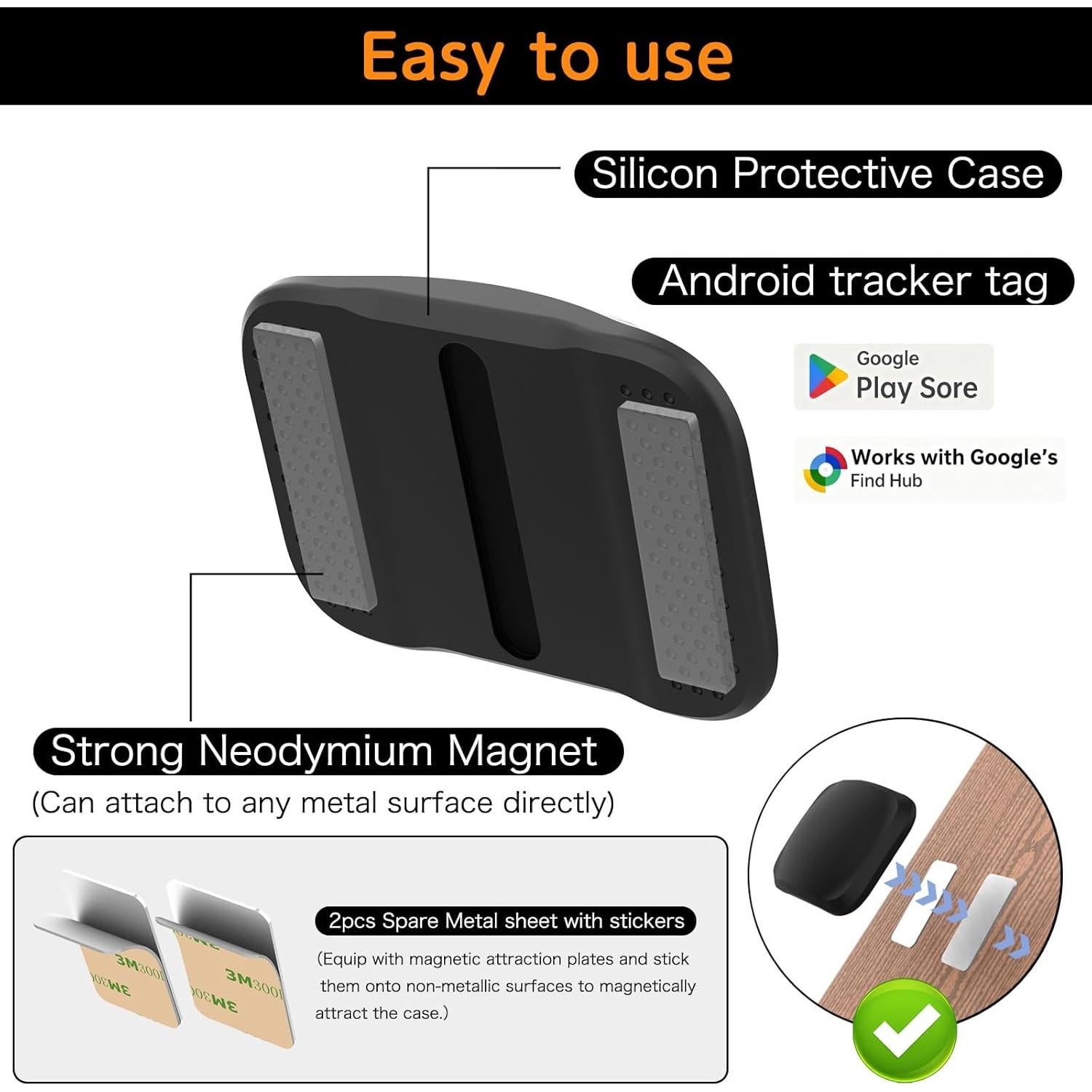 Rastreador GPS Magnético Impermeable JNLIK para Vehículos