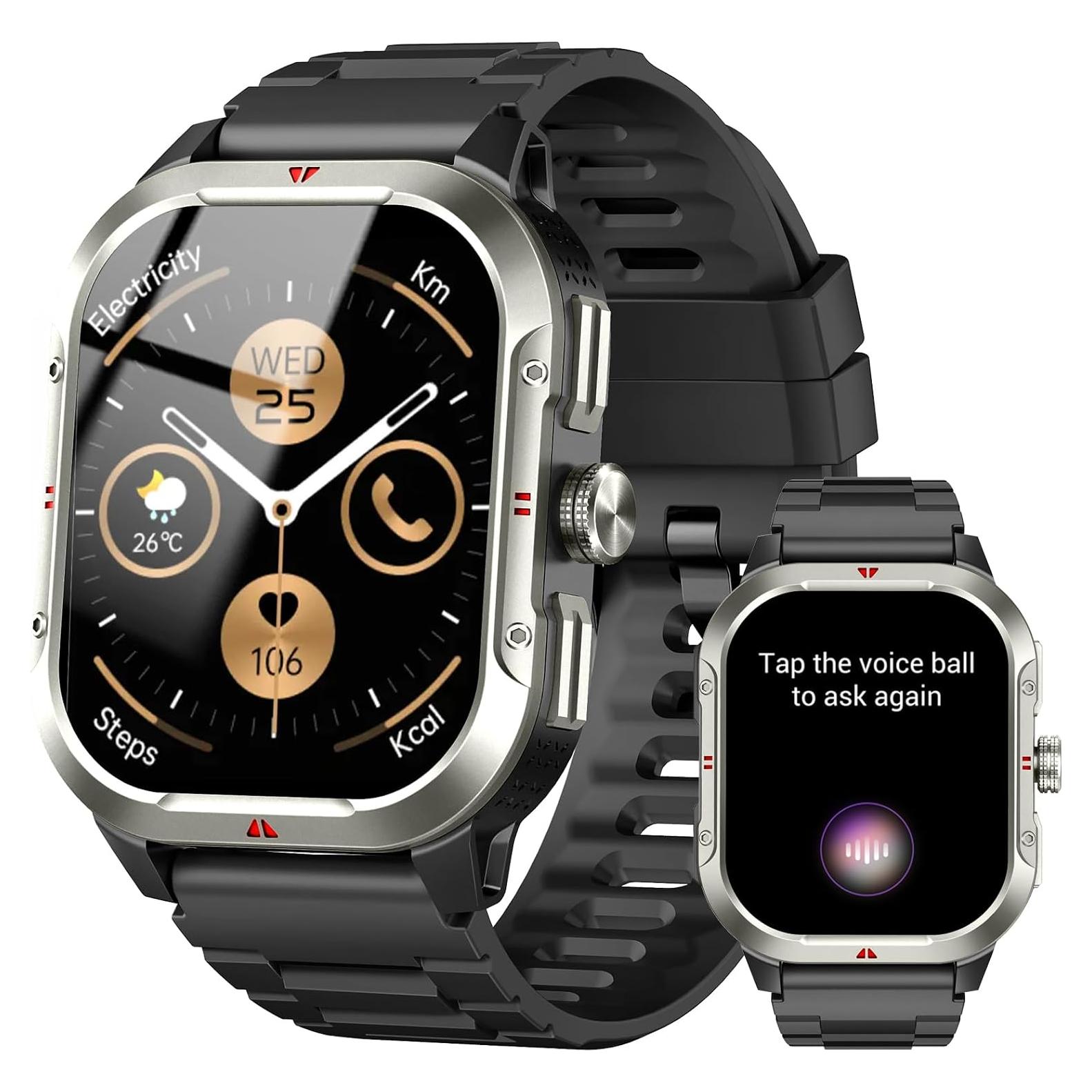 Reloj Inteligente Militar Jugeman V10 GPS 2.06" Fitness Bluetooth