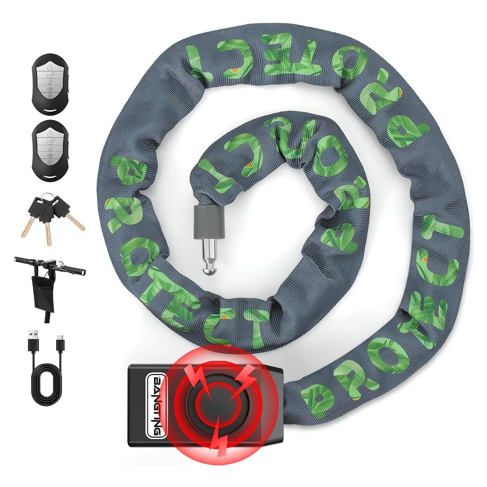 Candado de Bicicleta Inteligente BANGTING con Alarma 110dB