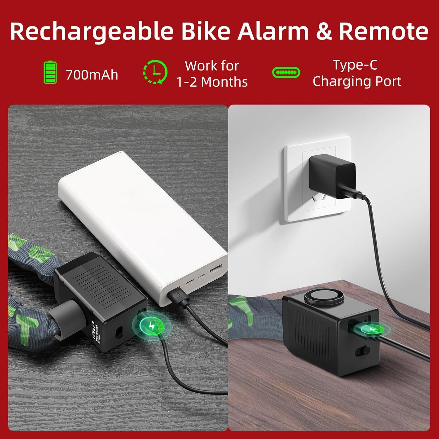 Candado de Bicicleta Inteligente BANGTING con Alarma 110dB