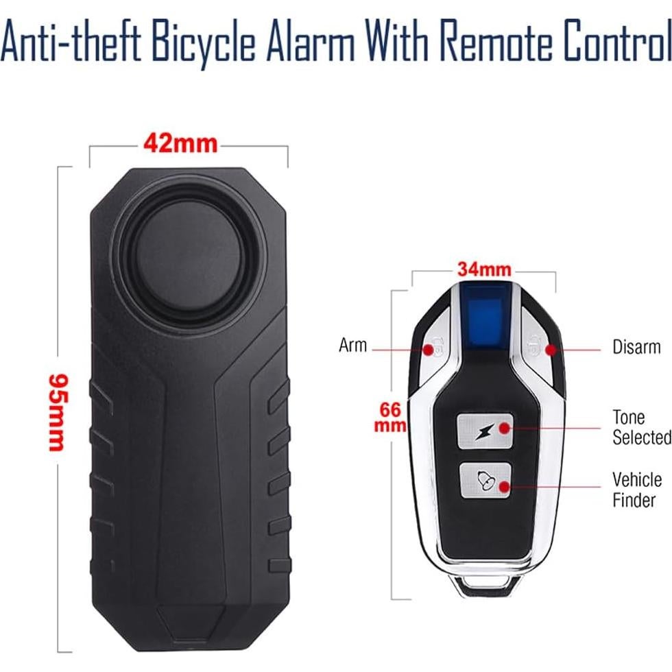 Alarma Antirrobo Inalámbrica Enegg Vibration-Alarm-ENSF22R 113dB