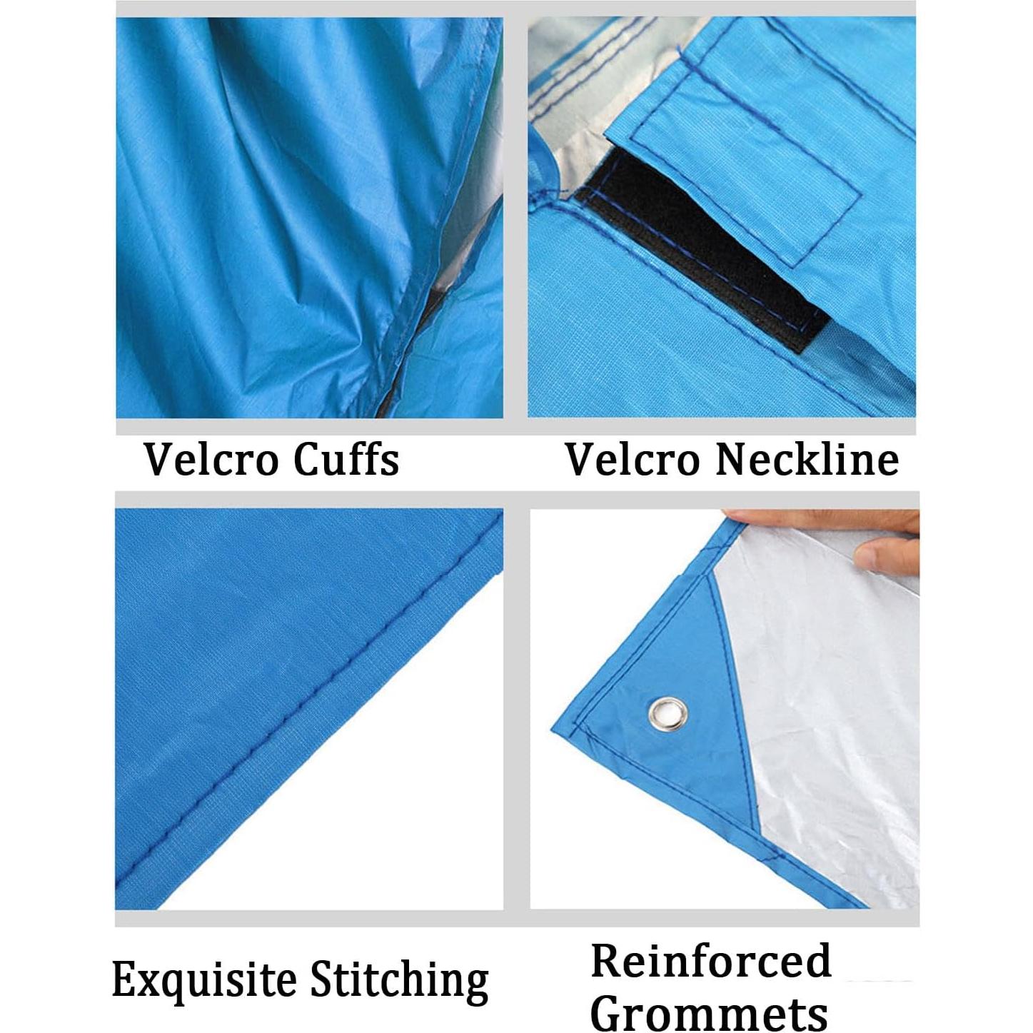 Poncho de Lluvia Impermeable Xixiuly para Hombres Verde Talla Única