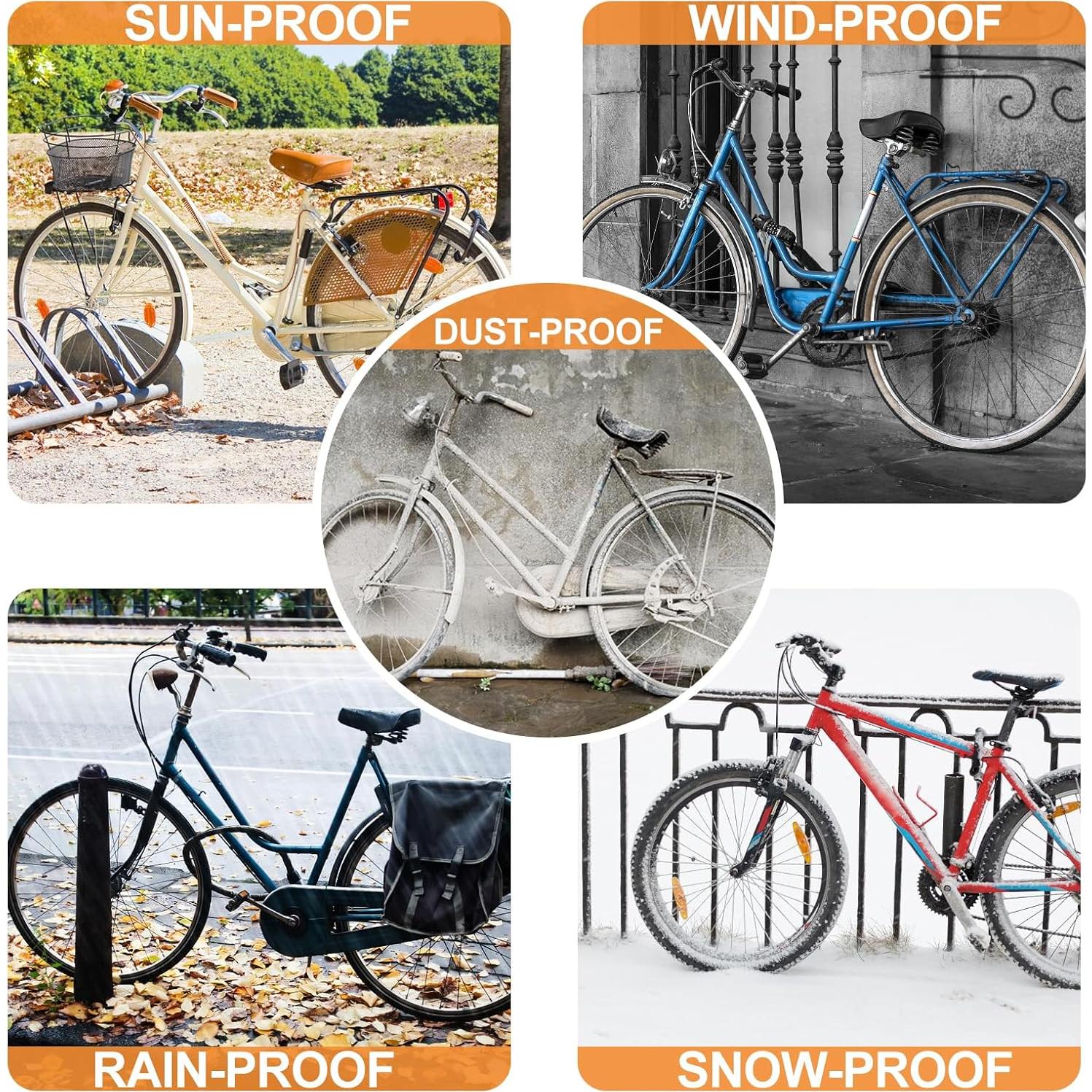 Cubierta Impermeable para Bicicleta ZHOUMADE 420D hasta 173cm