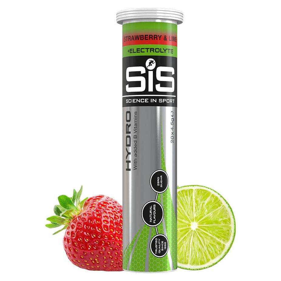Tabletas Hidro Electrolyte Science in Sport Fresa y Lima 20 Unidades