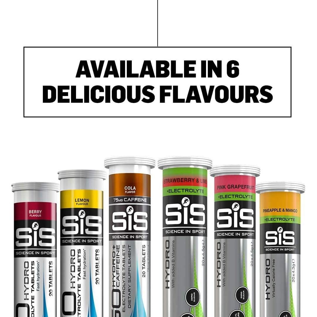 Tabletas Hidro Electrolyte Science in Sport Fresa y Lima 20 Unidades