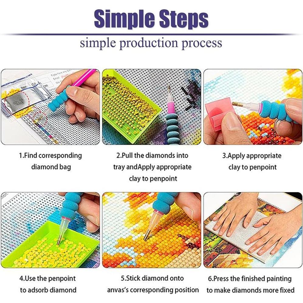 Kit de Pintura de Diamante OFRKE 5D Diente de León 2 Piezas