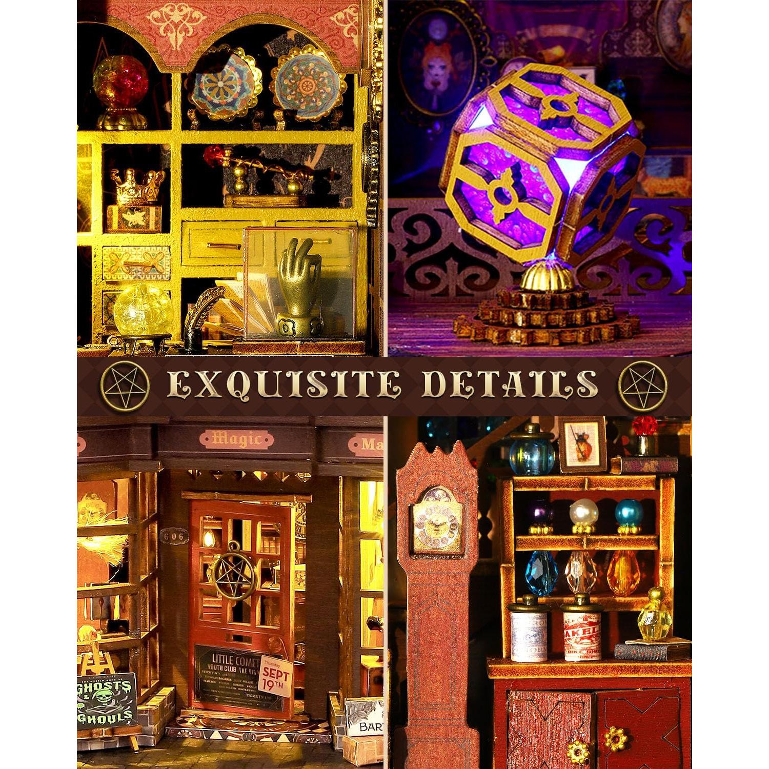 Kit Casa Miniatura DIY OurMiao Casa del Tesoro Mágico LED