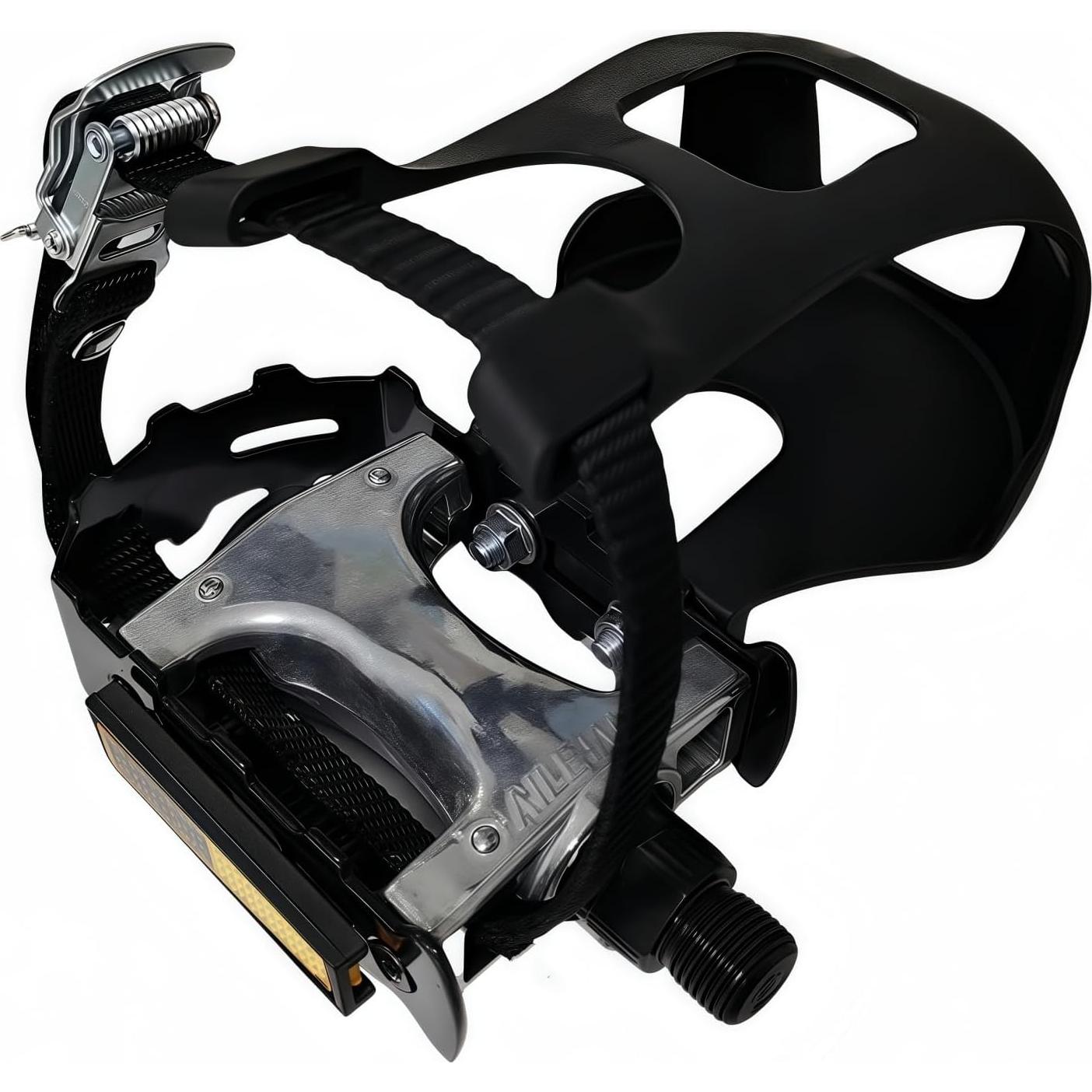 Pedales de Bicicleta YBEKI Profesional 9/16" con Clips Ajustables