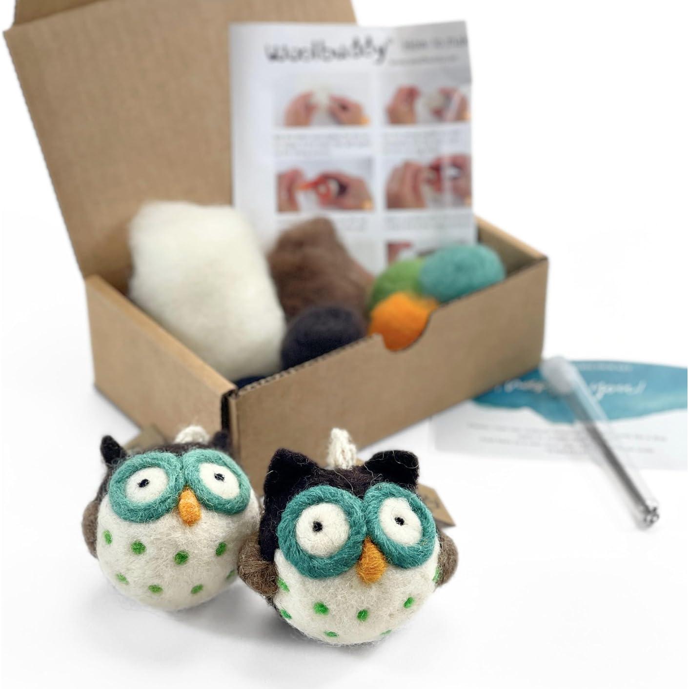 Kit de Fieltro Woolbuddy Búho para Principiantes Adultos