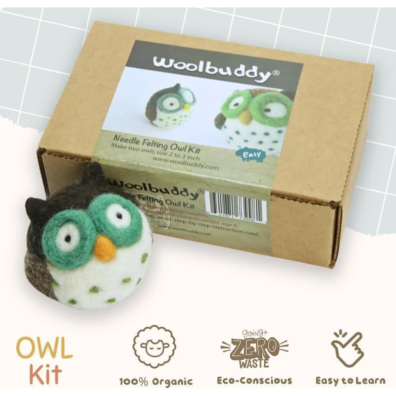 Kit de Fieltro Woolbuddy Búho para Principiantes Adultos
