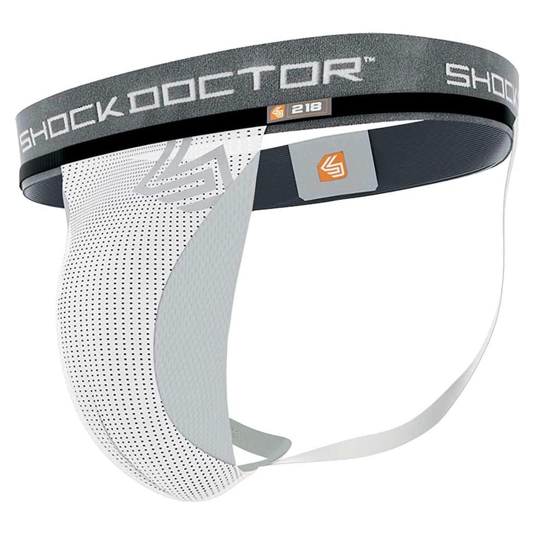 Soporte Deportivo Shock Doctor Jockstrap Mediano Blanco