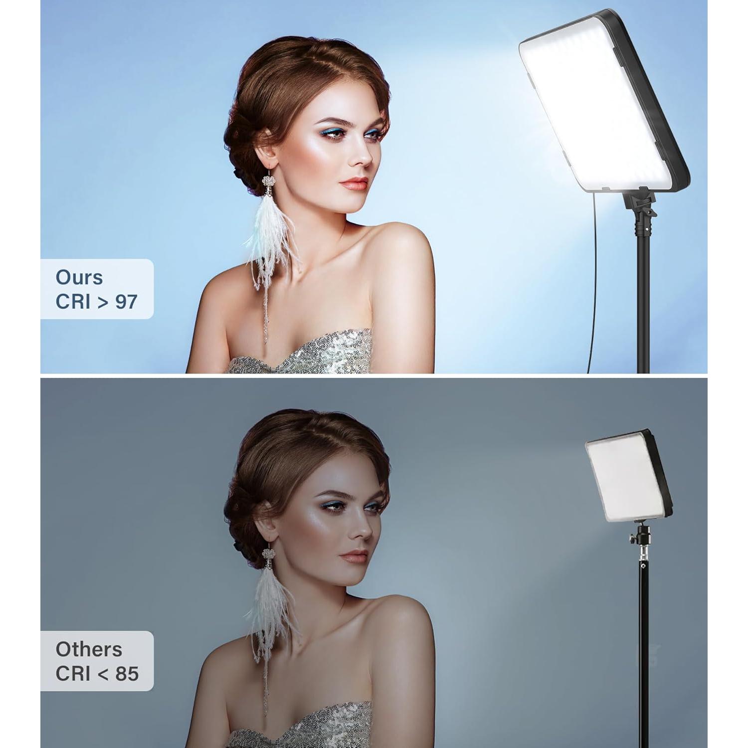 Kit de 2 Luces LED Unicucp con Trípode 160 cm 2500-8500K