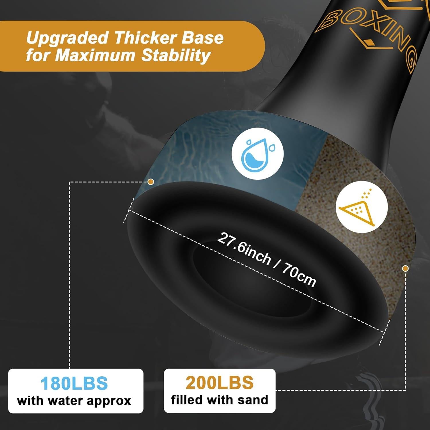 Saco de Boxeo Independiente Vobab 70 cm para Adultos