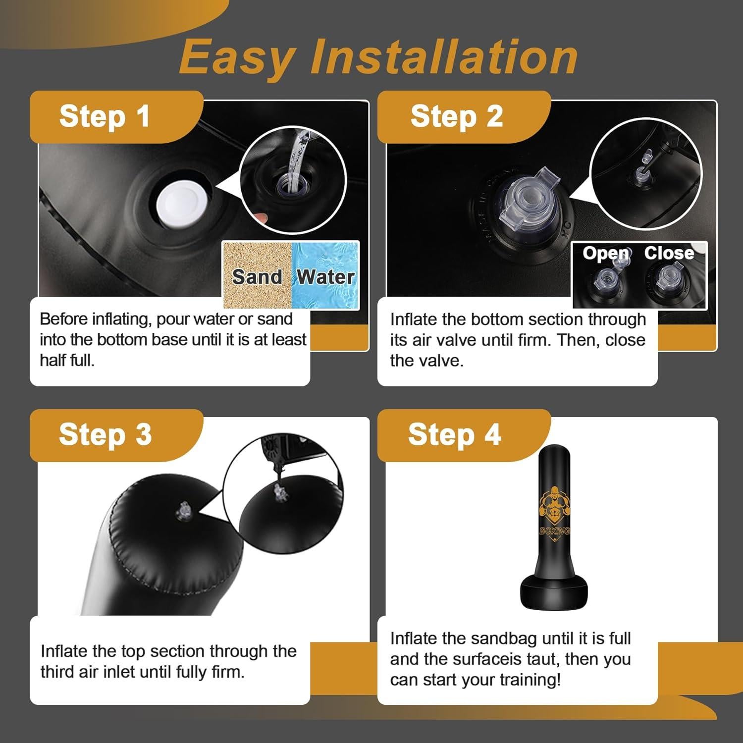 Saco de Boxeo Independiente Vobab 70 cm para Adultos