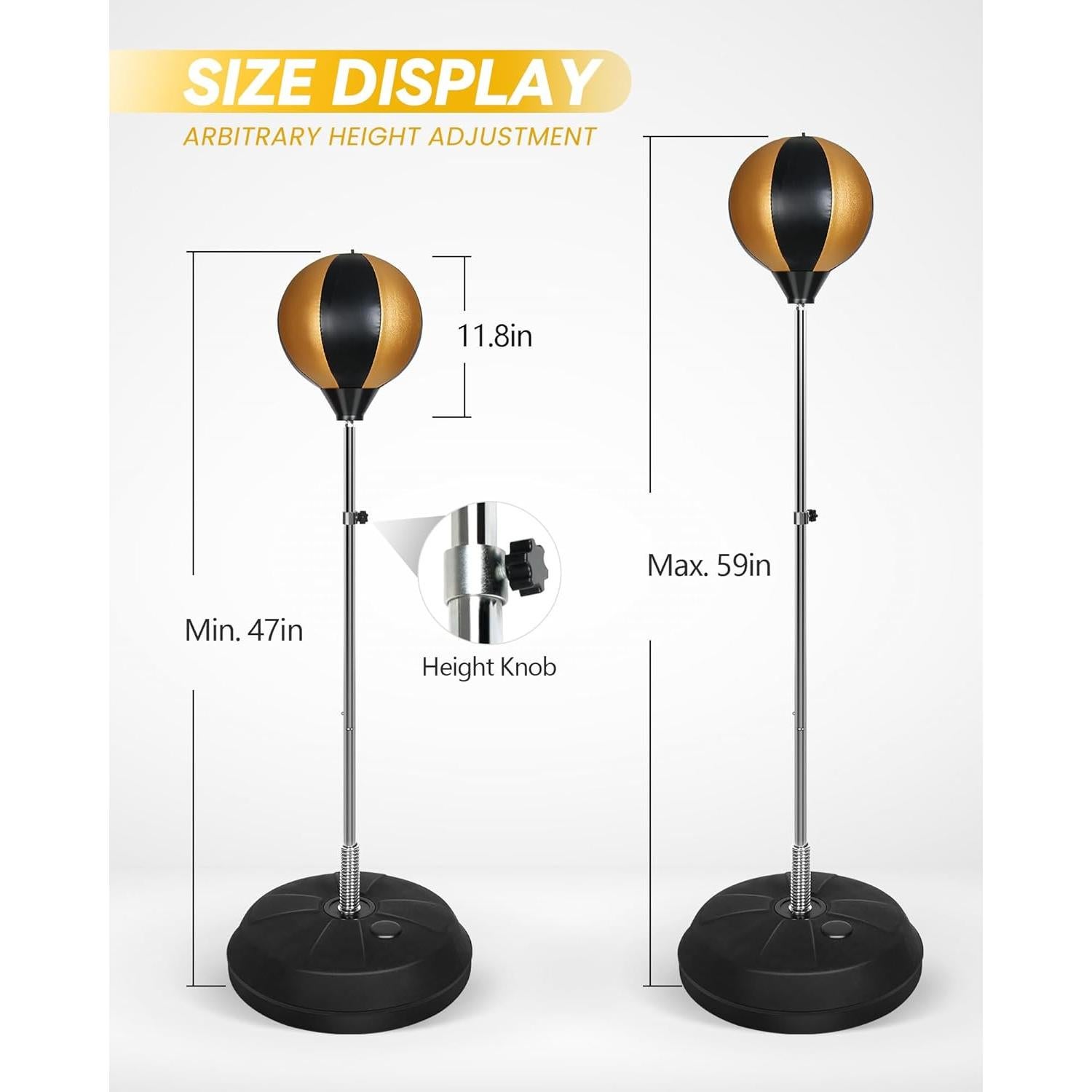 Bolsa de Boxeo INNOLIFE TM-0027-F1 con Guantes y Soporte Ajustable