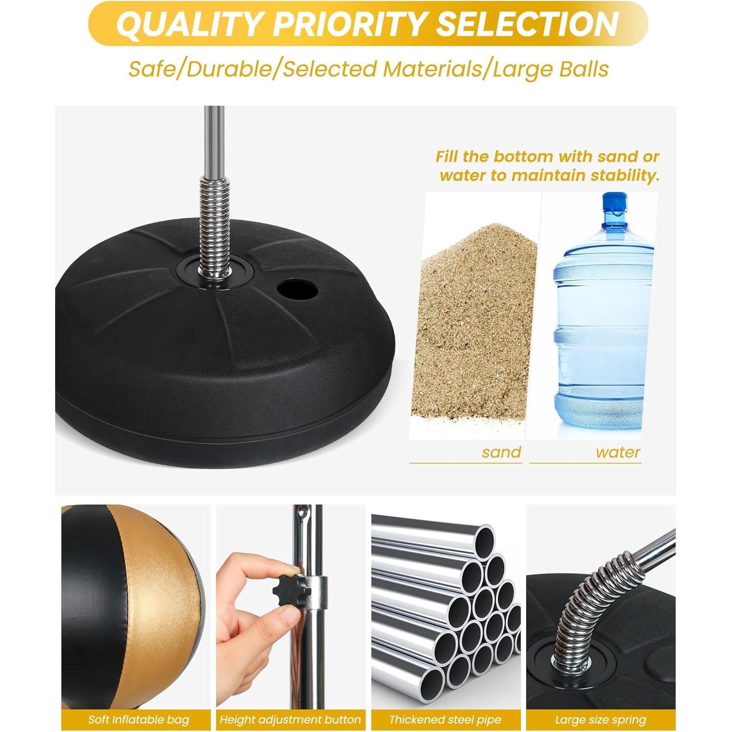 Bolsa de Boxeo INNOLIFE TM-0027-F1 con Guantes y Soporte Ajustable