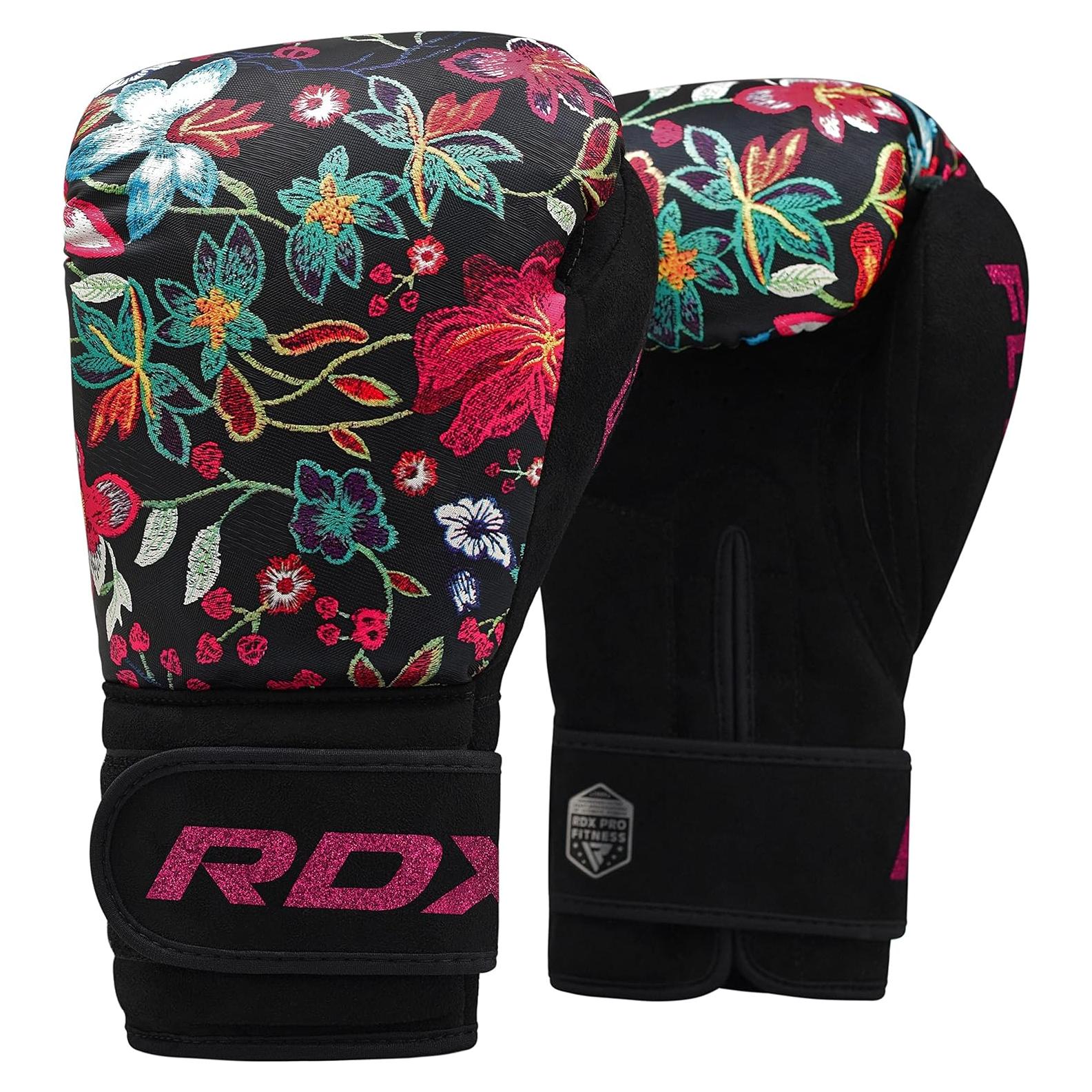 Guantes de Boxeo RDX 8 oz para Mujeres Sparring Negro