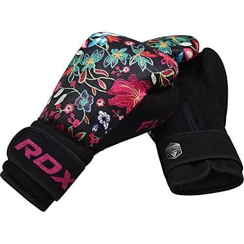 Guantes de Boxeo RDX 8 oz para Mujeres Sparring Negro