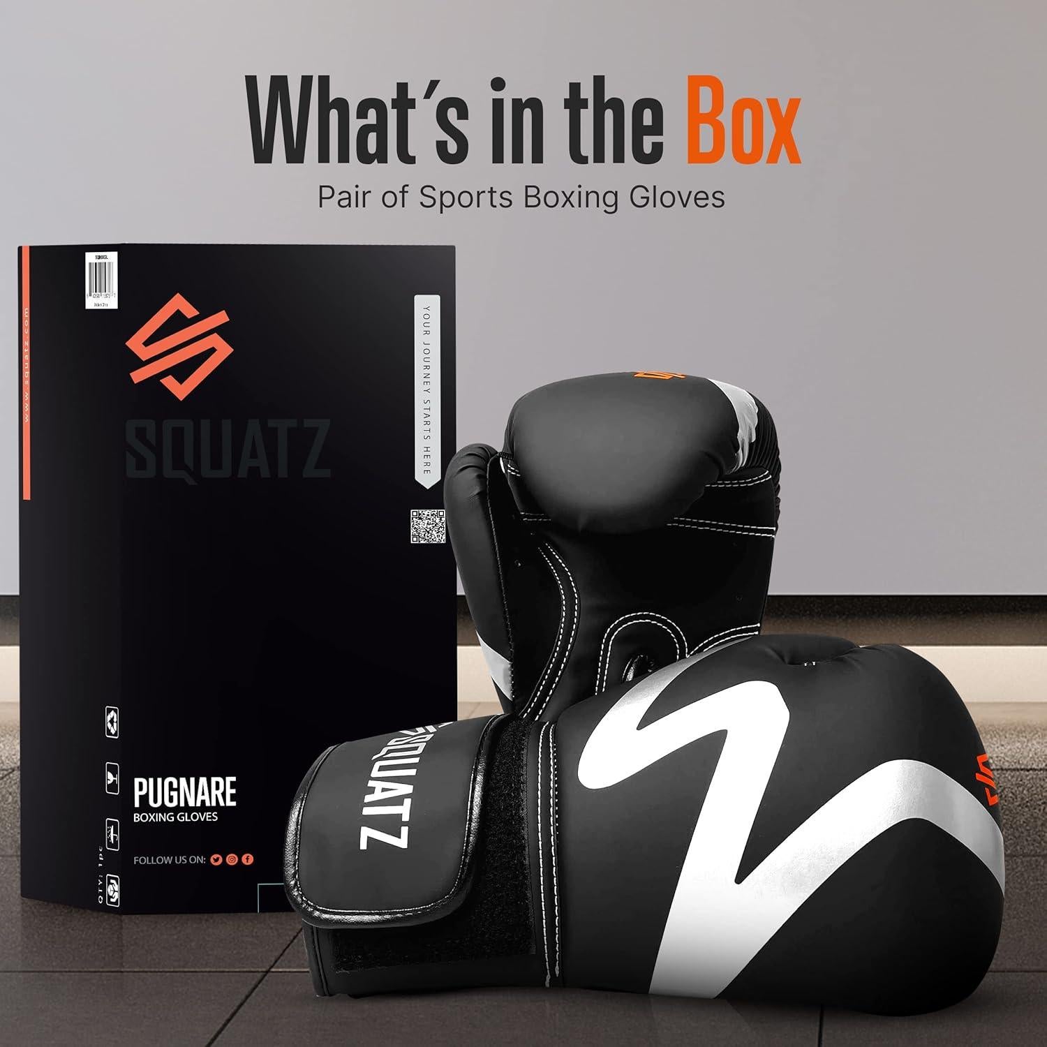 Guantes de Boxeo SQUATZ de Cuero Vegano para Sparring
