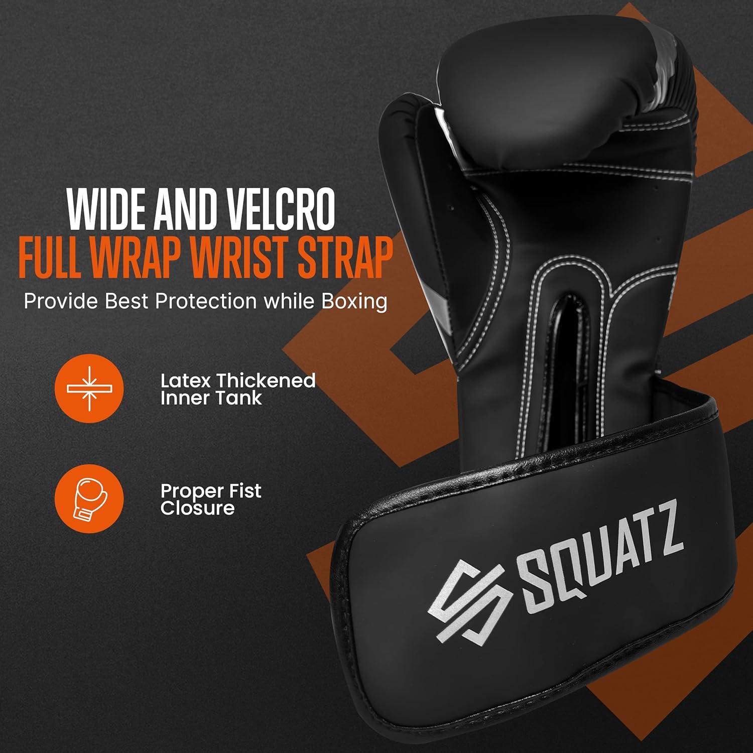 Guantes de Boxeo SQUATZ de Cuero Vegano para Sparring