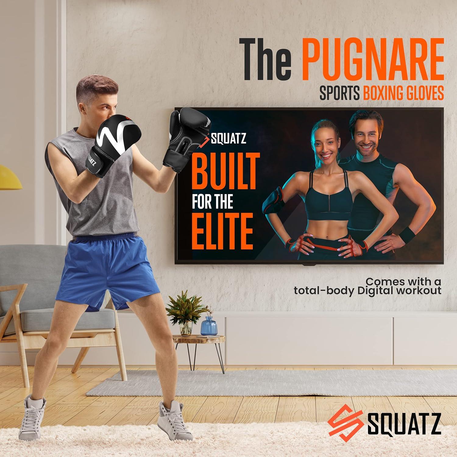 Guantes de Boxeo SQUATZ de Cuero Vegano para Sparring