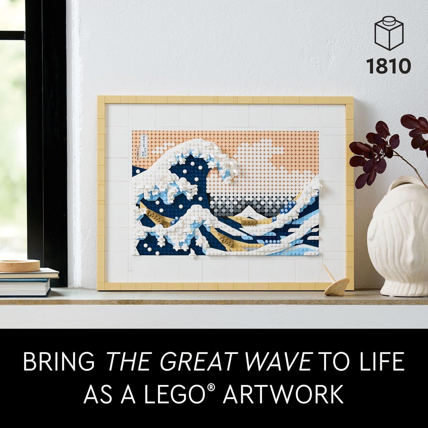 LEGO Art Hokusai 31208 - Gran Ola 3D Decoración DIY
