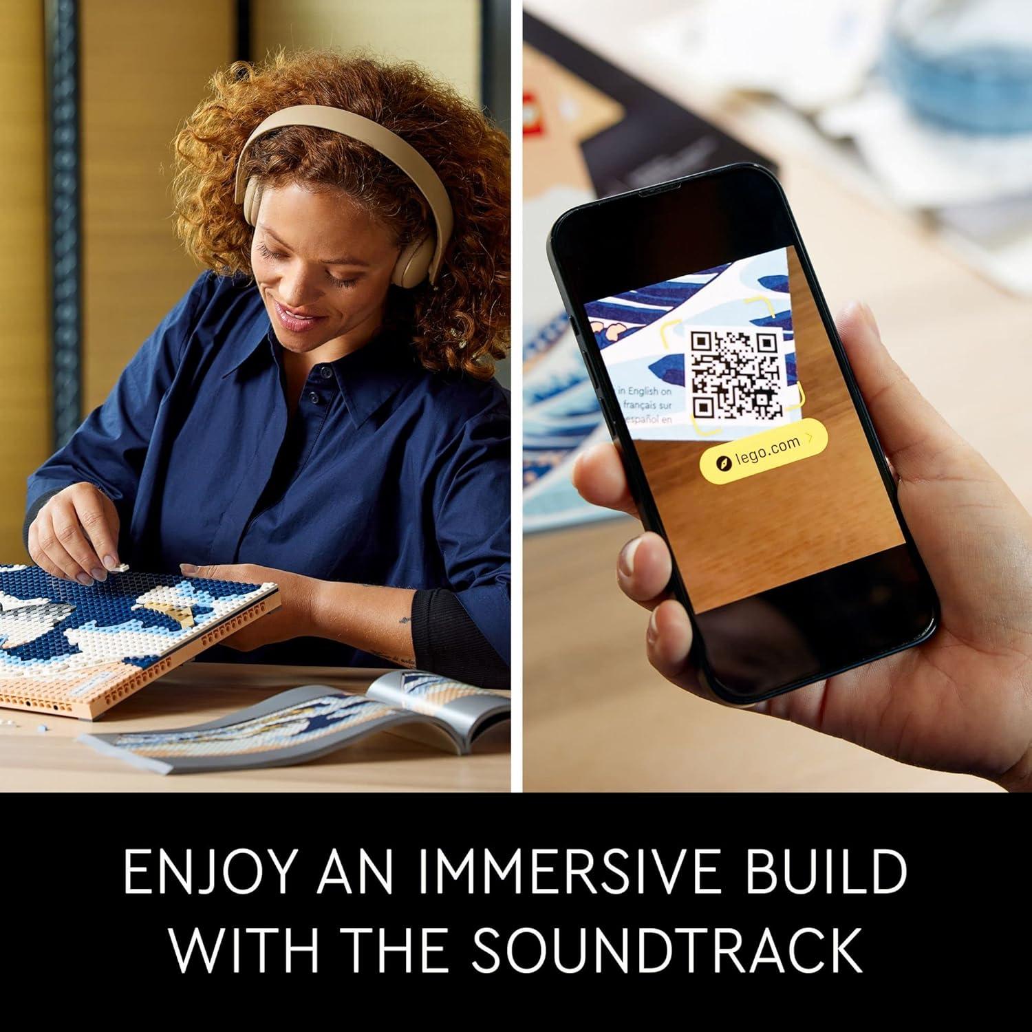 LEGO Art Hokusai 31208 - Gran Ola 3D Decoración DIY