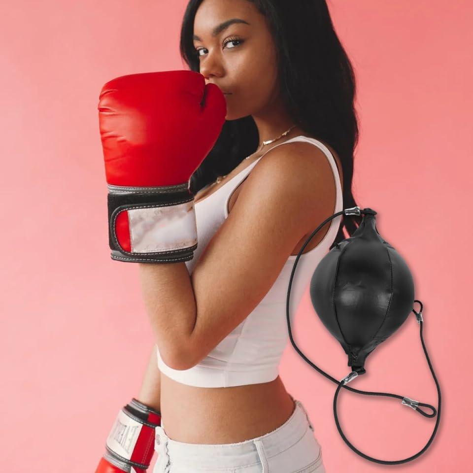 Bolsa de Velocidad de Boxeo BESPORTBLE PU 25x18cm Negra