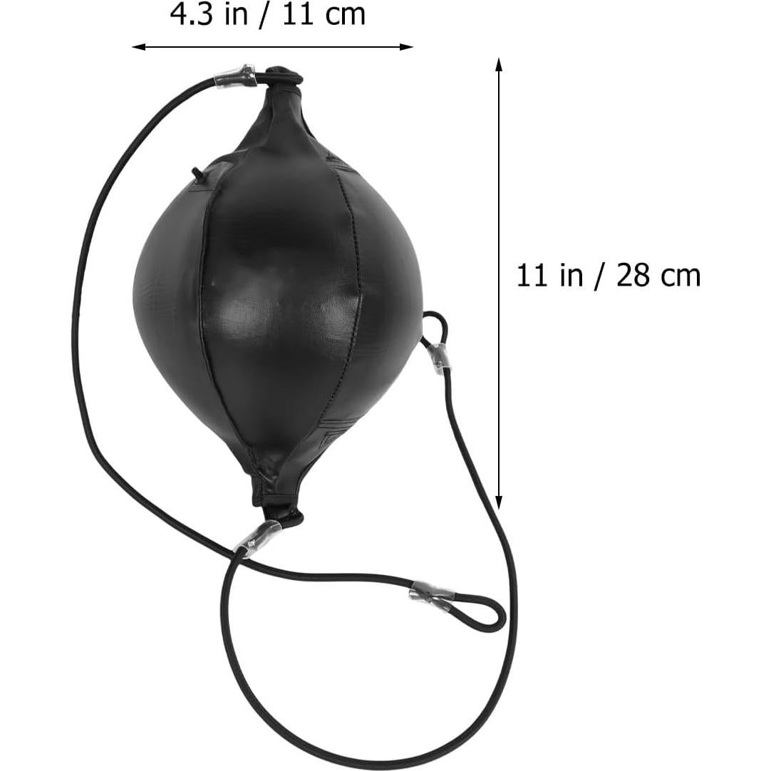 Bolsa de Velocidad de Boxeo BESPORTBLE PU 25x18cm Negra