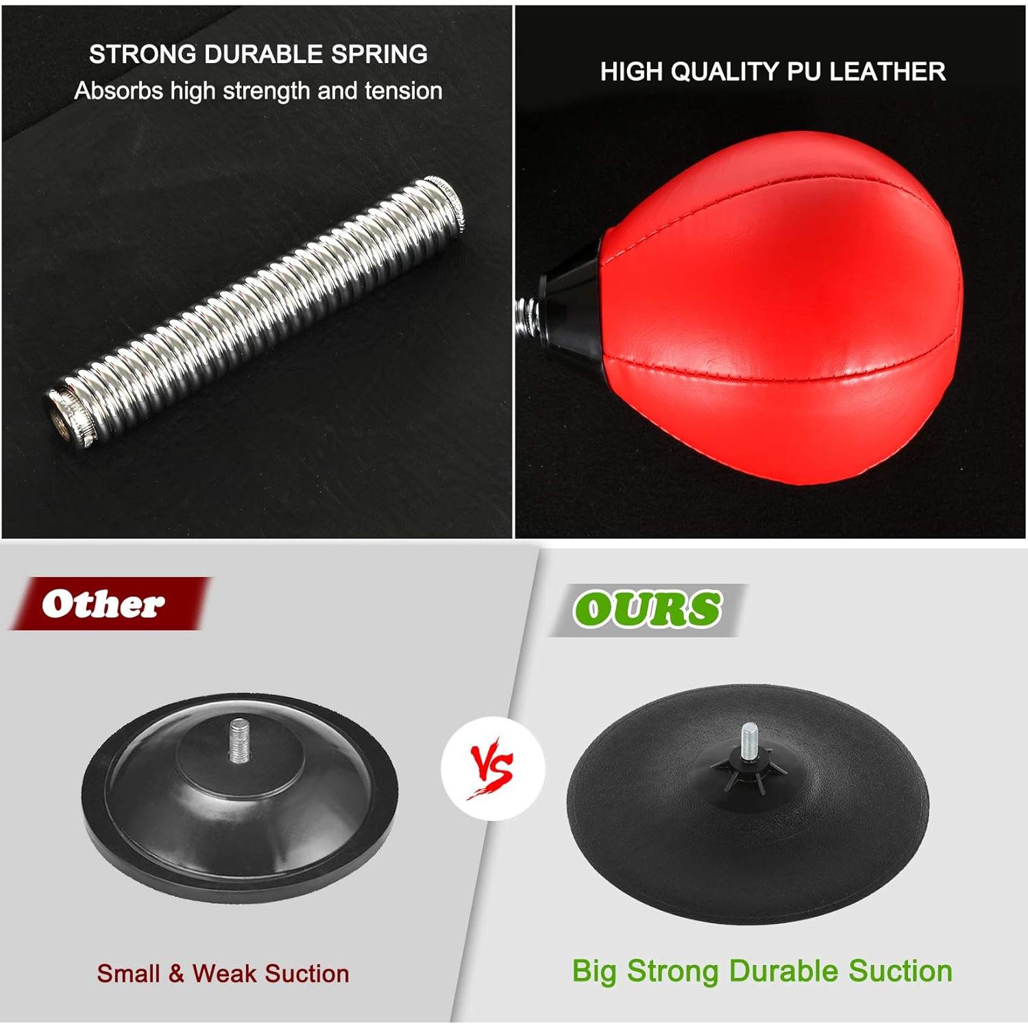 Bolsa de Golpes de Escritorio Goldboy - Boxeo Inflable Rojo