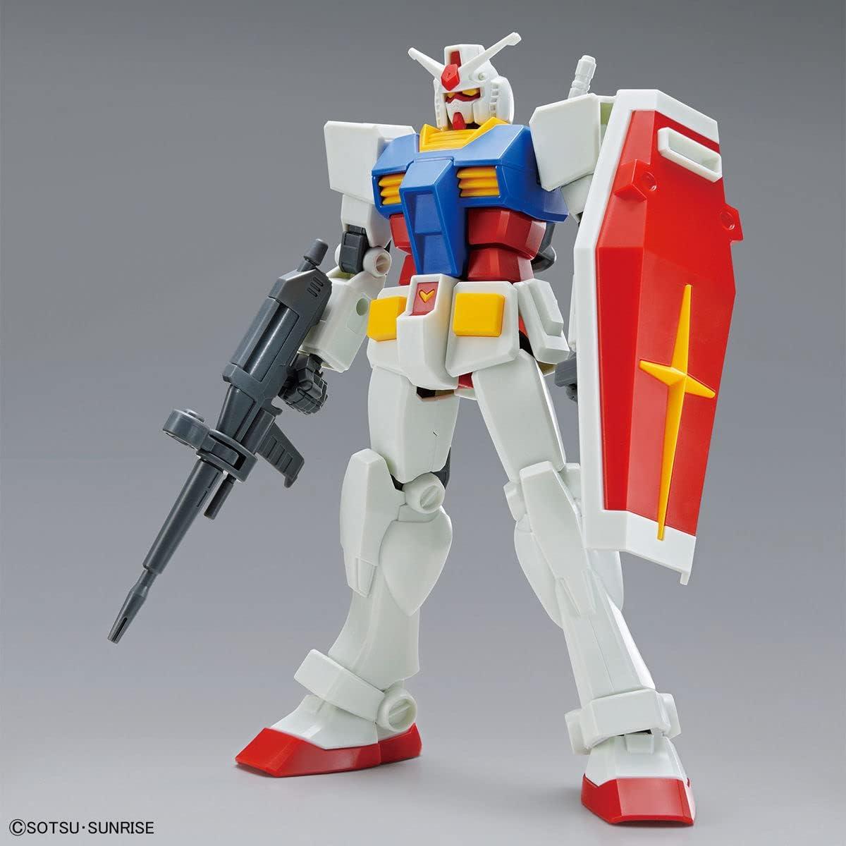 Modelo a Escala Bandai RX-78-2 Gundam 1/144 Sin Pintura