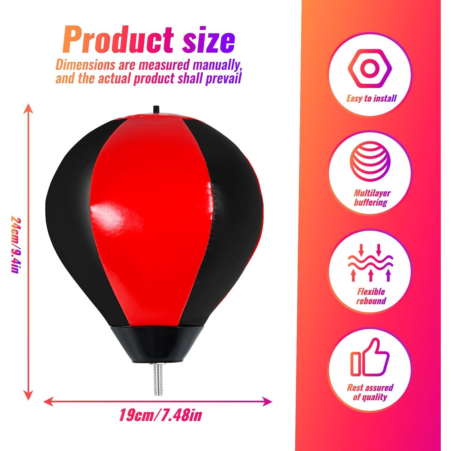 Bolsa de Velocidad de Boxeo INNOLIFE TM-0090 Rojo Negro