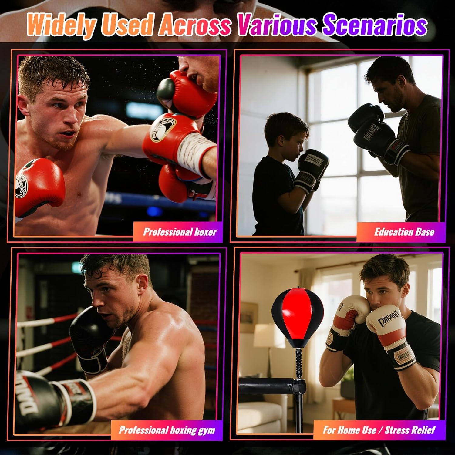 Bolsa de Velocidad de Boxeo INNOLIFE TM-0090 Rojo Negro