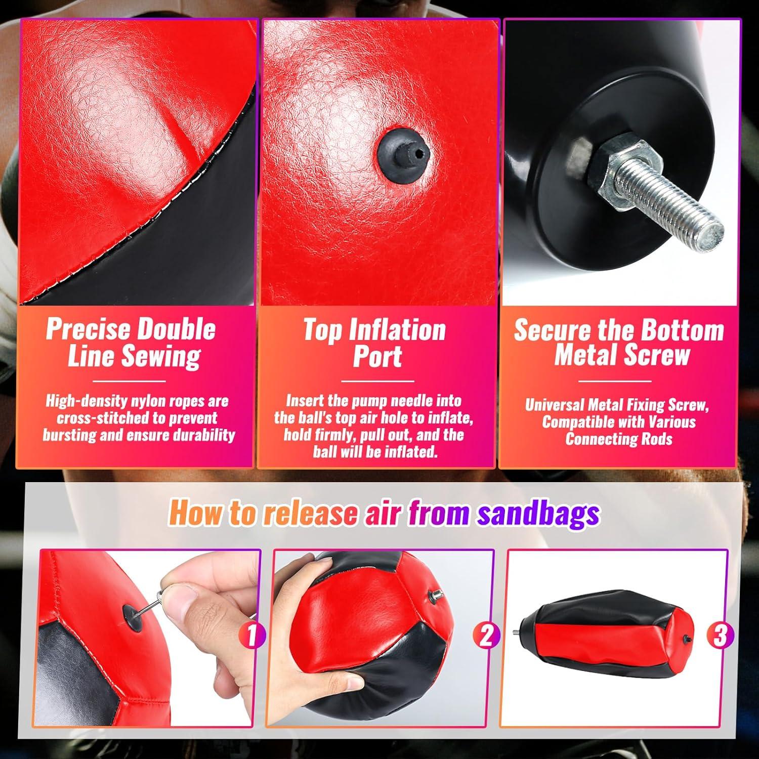 Bolsa de Velocidad de Boxeo INNOLIFE TM-0090 Rojo Negro