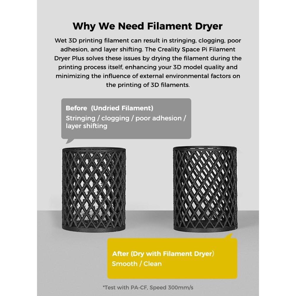 Secador de Filamento Creality Space Pi Plus 1.75/2.85/3mm